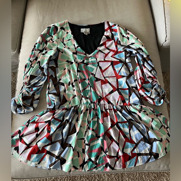 Anthropologie Chloe Oliver Pinnacle Print
Multicolor Mini Dress size medium - Picture 3 of 12